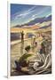 Clam Diggers - Driftwood-Lantern Press-Framed Premium Giclee Print