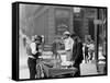 Clam Seller in Mulberry Bend, N.Y.-null-Framed Stretched Canvas