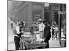 Clam Seller in Mulberry Bend, N.Y.-null-Mounted Photo