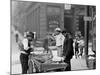 Clam Seller in Mulberry Bend, N.Y.-null-Mounted Photo