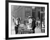 Clam Seller in Mulberry Bend, N.Y.-null-Framed Photo