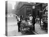 Clam Seller In Mulberry Bend, N.Y.-null-Stretched Canvas