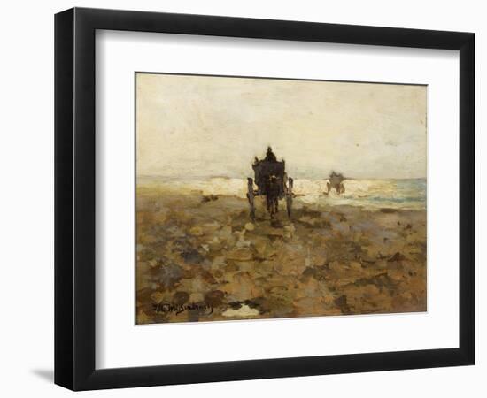 Clammer's Horse Drive, C. 1890-Hendrik Johannes Weissenbruch-Framed Giclee Print