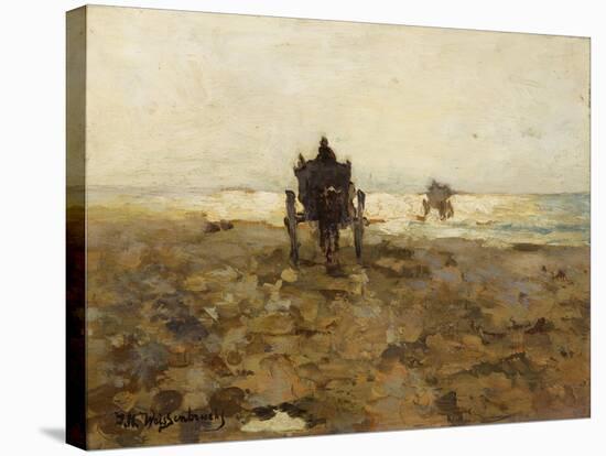 Clammer's Horse Drive, C. 1890-Hendrik Johannes Weissenbruch-Stretched Canvas