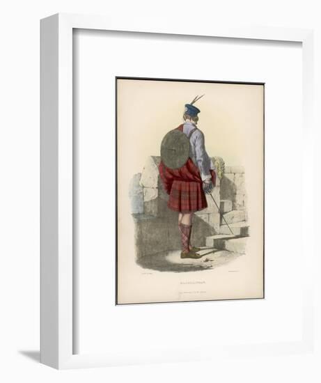 Clan Macgillivray Guarding the Battlements 0F His Castle-null-Framed Art Print