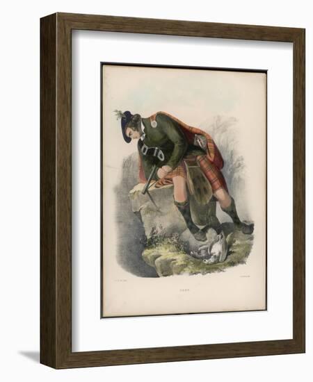 Clan Ross Engaged in Killing Birds-null-Framed Art Print