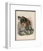 Clan Ross Engaged in Killing Birds-null-Framed Art Print