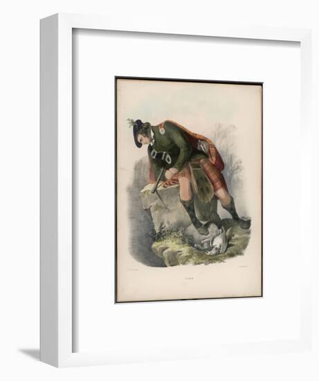 Clan Ross Engaged in Killing Birds-null-Framed Art Print