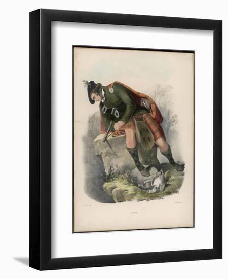 Clan Ross Engaged in Killing Birds-null-Framed Art Print