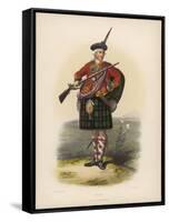Clan Shaw with a Gun-null-Framed Stretched Canvas