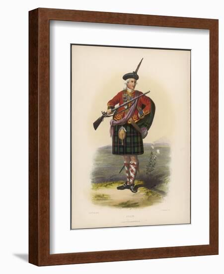 Clan Shaw with a Gun-null-Framed Art Print