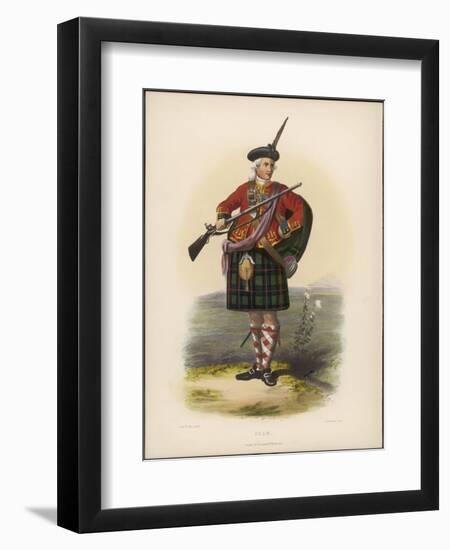 Clan Shaw with a Gun-null-Framed Art Print