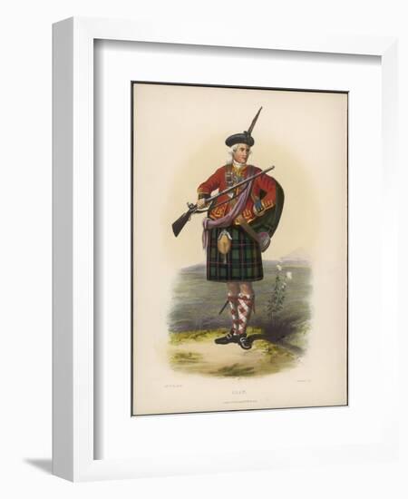 Clan Shaw with a Gun-null-Framed Art Print