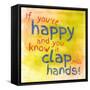 Clap Your Hands 1-Lauren Gibbons-Framed Stretched Canvas