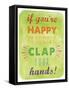 Clap-Erin Clark-Framed Stretched Canvas