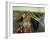 Clapham Junction (Oil on Canvas)-Terence Cuneo-Framed Giclee Print