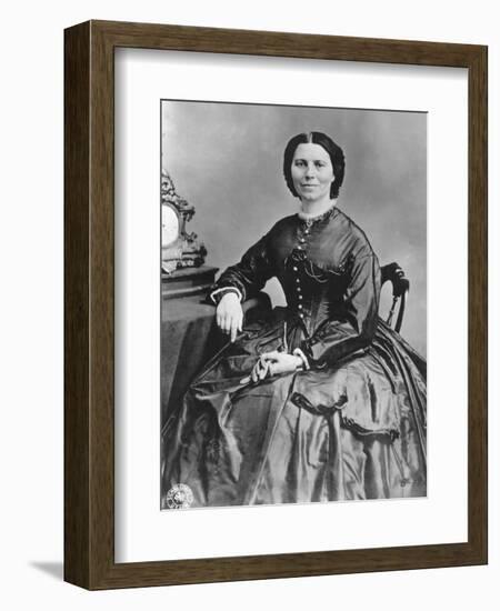 Clara Barton (1821-191), Founder of the American Branch of the Red Cross-null-Framed Giclee Print