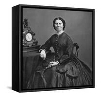 Clara Barton (1821-1912)-Mathew Brady-Framed Stretched Canvas
