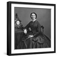 Clara Barton (1821-1912)-Mathew Brady-Framed Photographic Print