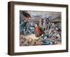 Clara Barton Tending Wounded During the American Civil War-American School-Framed Premium Giclee Print