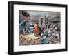 Clara Barton Tending Wounded During the American Civil War-American School-Framed Premium Giclee Print