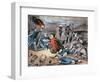 Clara Barton Tending Wounded During the American Civil War-American School-Framed Premium Giclee Print