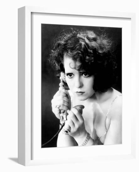 Clara Bow. "The Wild Party" 1929, Directed by Dorothy Arzner-null-Framed Photographic Print