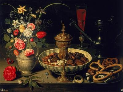 Still Life of Flowers and Dried Fruit, 1611