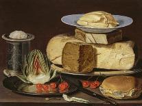 Still Life with Cheeses, Artichoke, and Cherries, Ca 1625-Clara Peeters-Giclee Print
