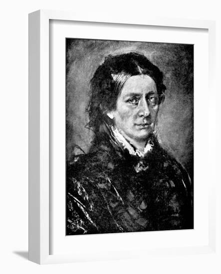 Clara Schumann by Lenbach-Franz Seraph von Lenbach-Framed Giclee Print