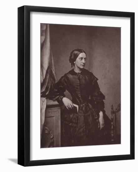 Clara Schumann, German Pianist and Composer, 19th Century-Franz Hanfstaengl-Framed Giclee Print