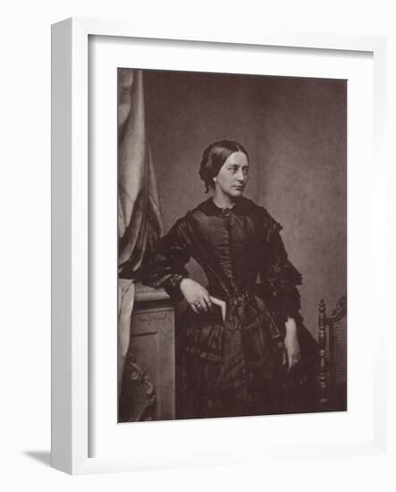 Clara Schumann, German Pianist and Composer, 19th Century-Franz Hanfstaengl-Framed Giclee Print