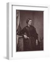 Clara Schumann, German Pianist and Composer, 19th Century-Franz Hanfstaengl-Framed Premium Giclee Print