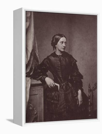 Clara Schumann, German Pianist and Composer, 19th Century-Franz Hanfstaengl-Framed Stretched Canvas