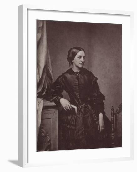 Clara Schumann, German Pianist and Composer, 19th Century-Franz Hanfstaengl-Framed Giclee Print