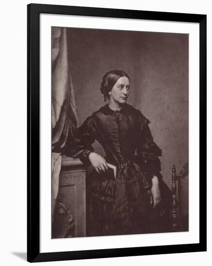 Clara Schumann, German Pianist and Composer, 19th Century-Franz Hanfstaengl-Framed Giclee Print