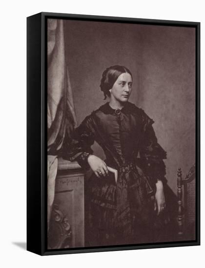 Clara Schumann, German Pianist and Composer, 19th Century-Franz Hanfstaengl-Framed Stretched Canvas