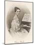 Clara Schumann Nee Wieck German Musician Wife of Robert Schumann as a Young Woman-null-Mounted Photographic Print