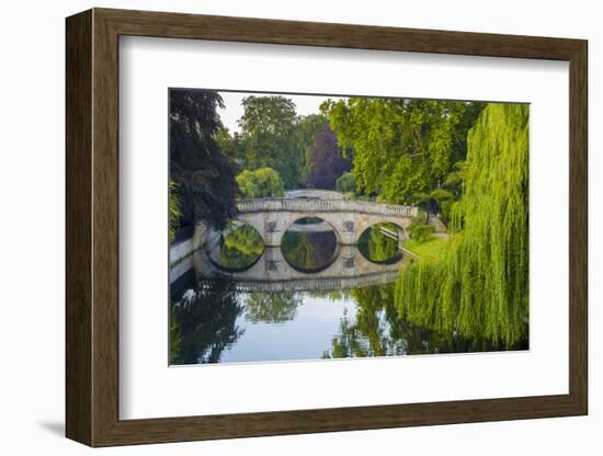 Clare and King's College Bridges over River Cam, the Backs, Cambridge, Cambridgeshire, England-Alan Copson-Framed Photographic Print