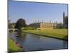 Clare College and Kings College Chapel, Cambridge, Cambridgeshire, England, United Kingdom, Europe-Neale Clarke-Mounted Photographic Print