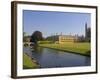 Clare College and Kings College Chapel, Cambridge, Cambridgeshire, England, United Kingdom, Europe-Neale Clarke-Framed Photographic Print