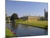 Clare College and Kings College Chapel, Cambridge, Cambridgeshire, England, United Kingdom, Europe-Neale Clarke-Mounted Photographic Print