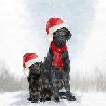Christmas DOGS-Clare Davis London-Giclee Print