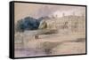 Clare Hall, Cambridge, 1846-John Gilbert-Framed Stretched Canvas