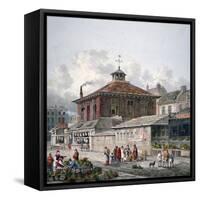 Clare Market, Westminster, London, 1815-George Shepherd-Framed Stretched Canvas