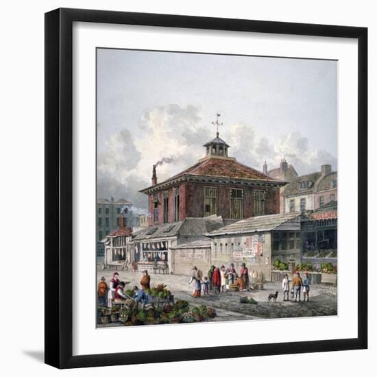 Clare Market, Westminster, London, 1815-George Shepherd-Framed Giclee Print