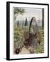 Clare of Assisi Tending to Plants-Eleanor Fortescue Brickdale-Framed Photographic Print