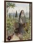Clare of Assisi Tending to Plants-Eleanor Fortescue Brickdale-Framed Photographic Print