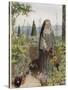 Clare of Assisi Tending to Plants-Eleanor Fortescue Brickdale-Stretched Canvas