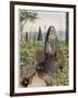 Clare of Assisi Tending to Plants-Eleanor Fortescue Brickdale-Framed Photographic Print